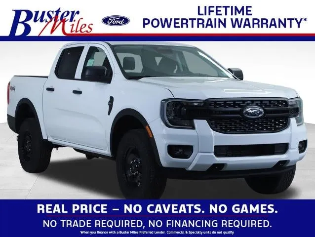 2026 Ford Ranger XL in Oxford White — front three-quarter view