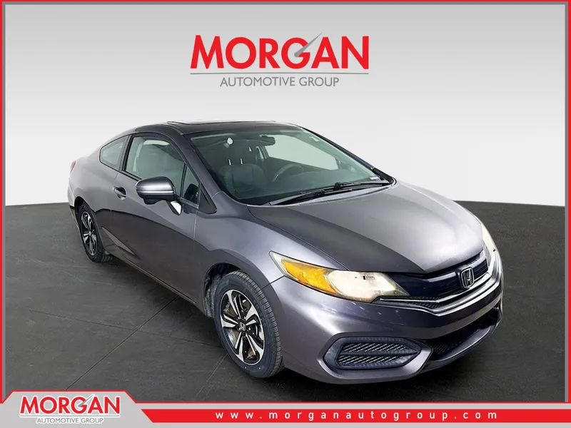 2014 Honda Civic EX in Gray — front three-quarter view