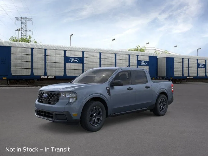 2026 Ford Maverick XLT in Azure Gray Metallic Tri-Coat — front three-quarter view
