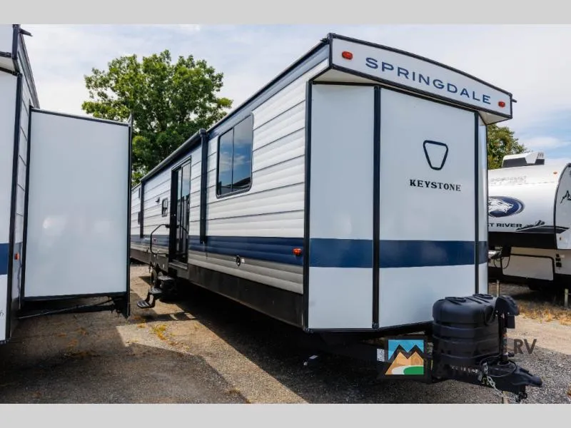 2026 Keystone RV Springdale Villa 381BH — front three-quarter view