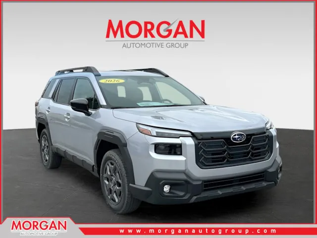 2026 Subaru Outback Premium in Silver — front three-quarter view