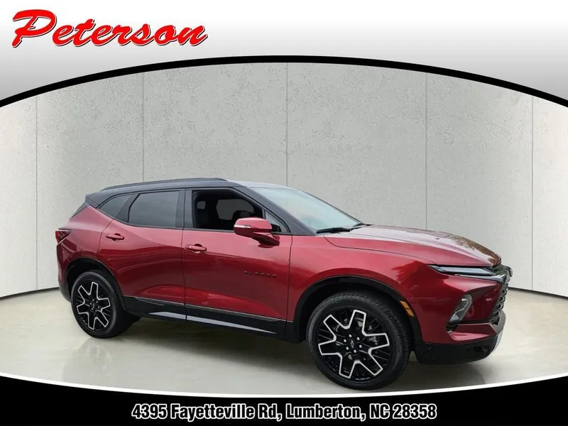 2024 Chevrolet Blazer FWD RS in Radiant Red Tintcoat — front three-quarter view