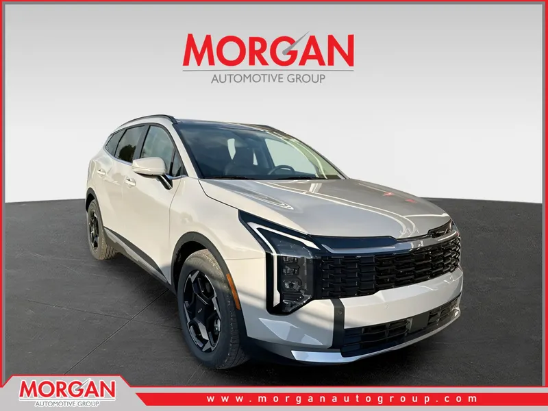 2026 Kia Sportage EX in Wolf Gray — front three-quarter view