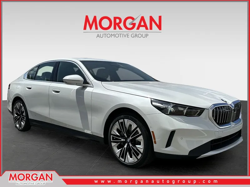 2026 BMW 5 Series 530i xDrive in White — front three-quarter view