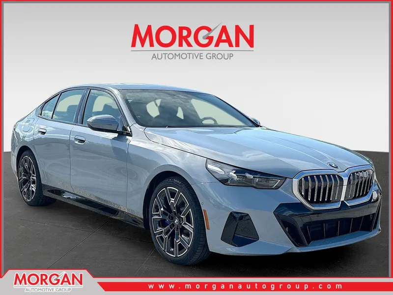 2026 BMW 5 Series 530i in Brooklyn Grey Metallic — front three-quarter view