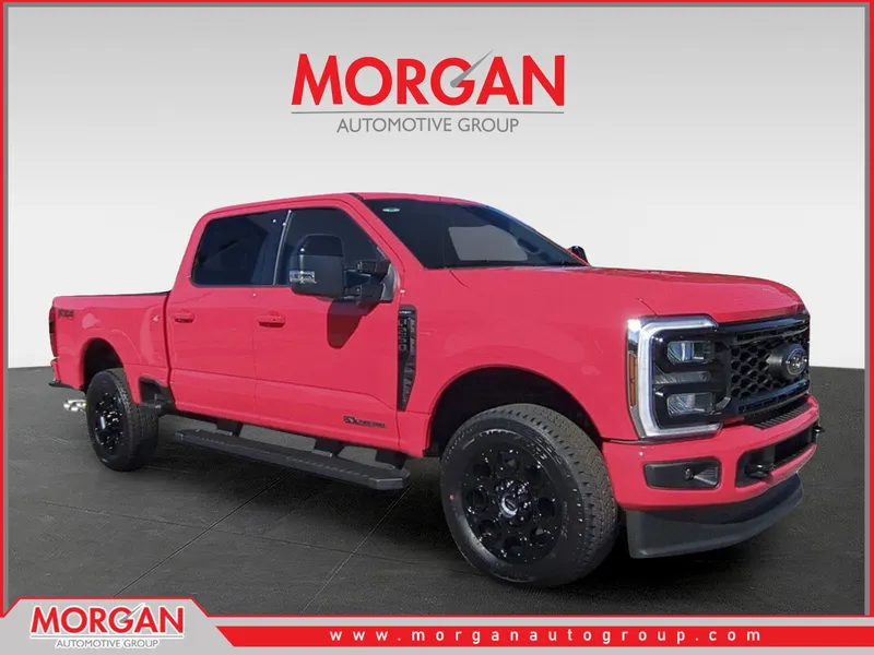 2026 Ford F-250SD Lariat in Red — front three-quarter view