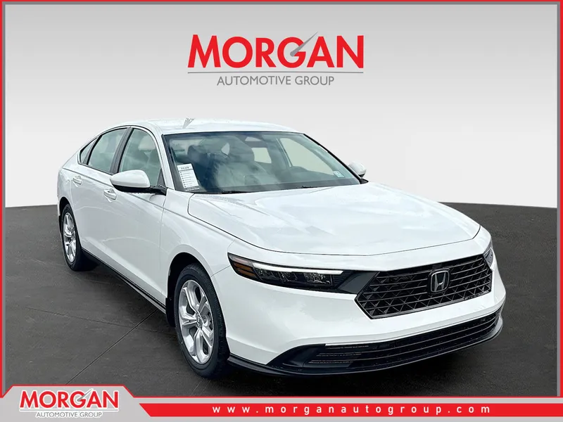 2026 Honda Accord Sedan LX in Platinum White Pearl — front three-quarter view