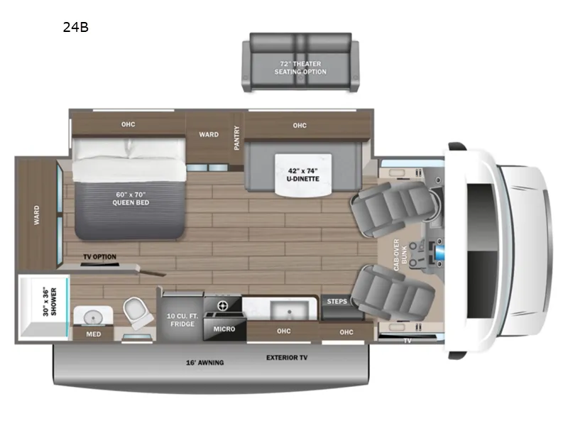 2027 Odyssey 24B — front three-quarter view