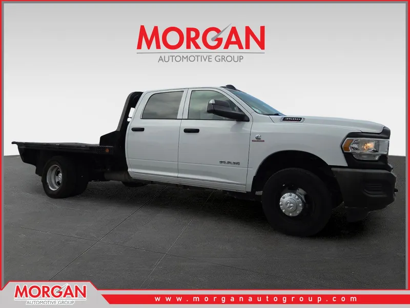 2021 Ram 3500 Tradesman in White — front three-quarter view