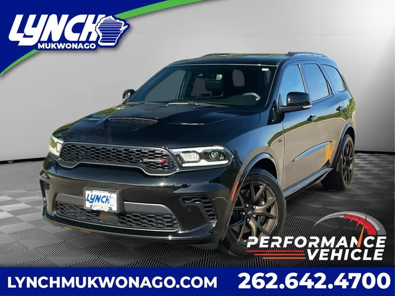 2025 Dodge Durango R/T 20th Anniversary Plus in Db Black Clearcoat — front three-quarter view