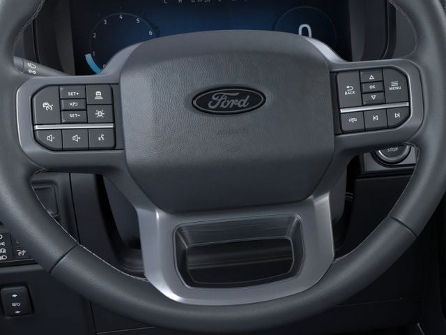 2026 Ford F-150 Lariat in Gray — front three-quarter view