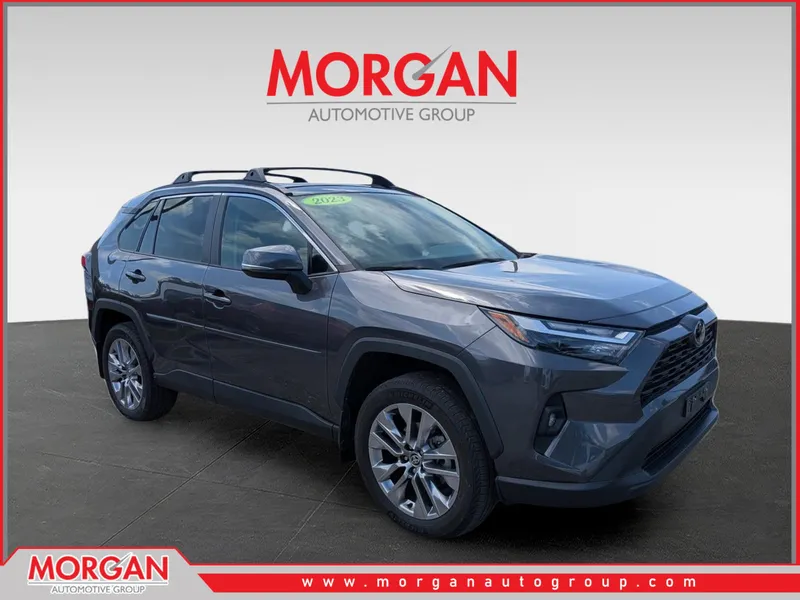 2023 Toyota RAV4 XLE Premium in Magnetic Gray Metallic — front three-quarter view