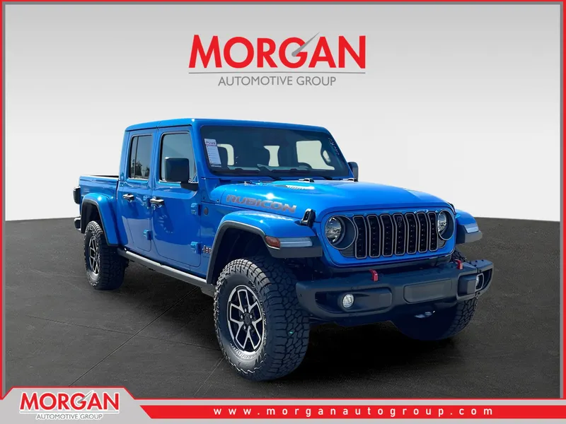 2026 Jeep Gladiator Rubicon in Blue — front three-quarter view