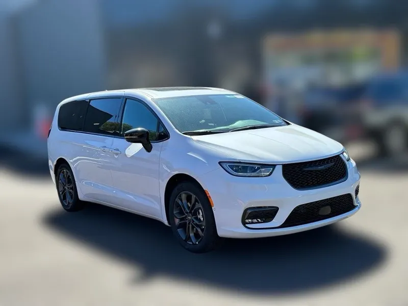 2026 Chrysler Pacifica PACIFICA SELECT in Bright White Clear-Coat Exterior Paint — front three-quarter view