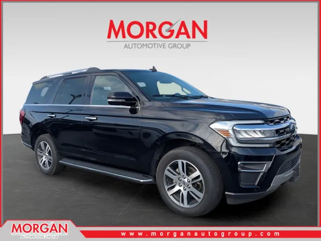 2023 Ford Expedition Limited in Black — front three-quarter view