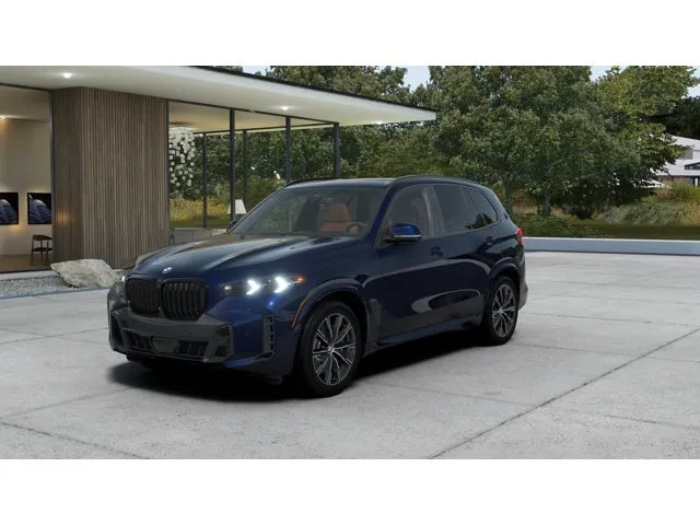 2026 BMW X5 xDrive40i in Tanzanite Blue II Metallic — front three-quarter view