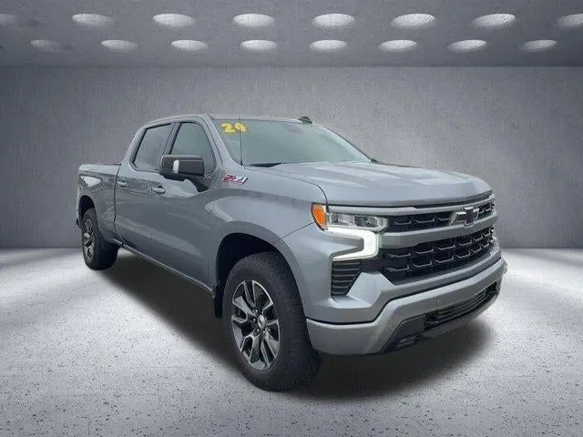 2024 Chevrolet Silverado 1500 RST in Sterling Gray Metallic — front three-quarter view