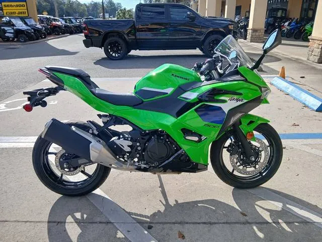 2026 Kawasaki Ninja® 500 — front three-quarter view