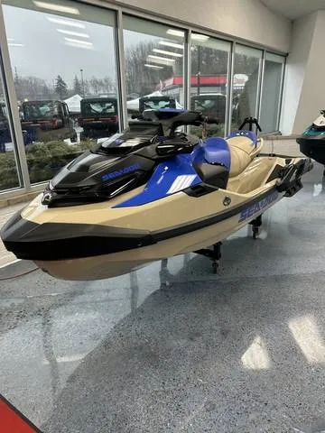 2026 Sea-Doo Wake Pro 230 w/ Sound System-Sand/Dazzling Blue — front three-quarter view