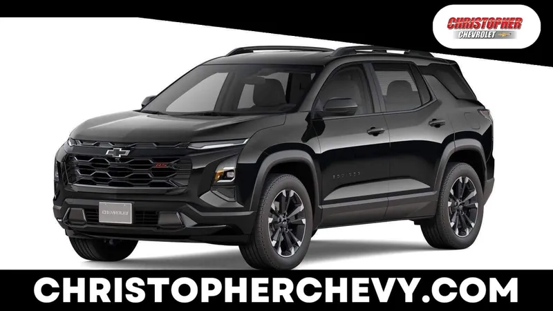 2027 Chevrolet Equinox AWD RS in Mosaic Black Metallic — front three-quarter view