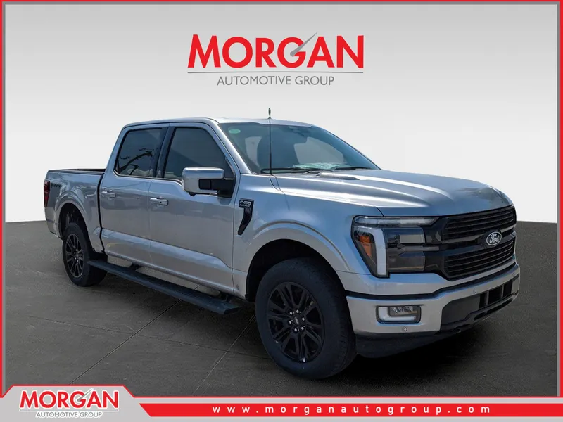 2025 Ford F-150 Platinum in Silver — front three-quarter view