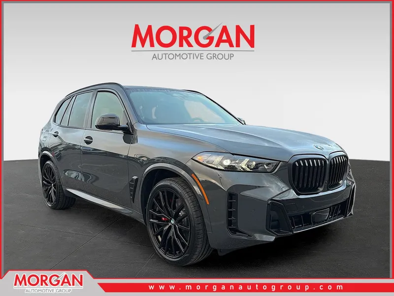 2026 BMW X5 xDrive40i in Dravit Grey Metallic — front three-quarter view
