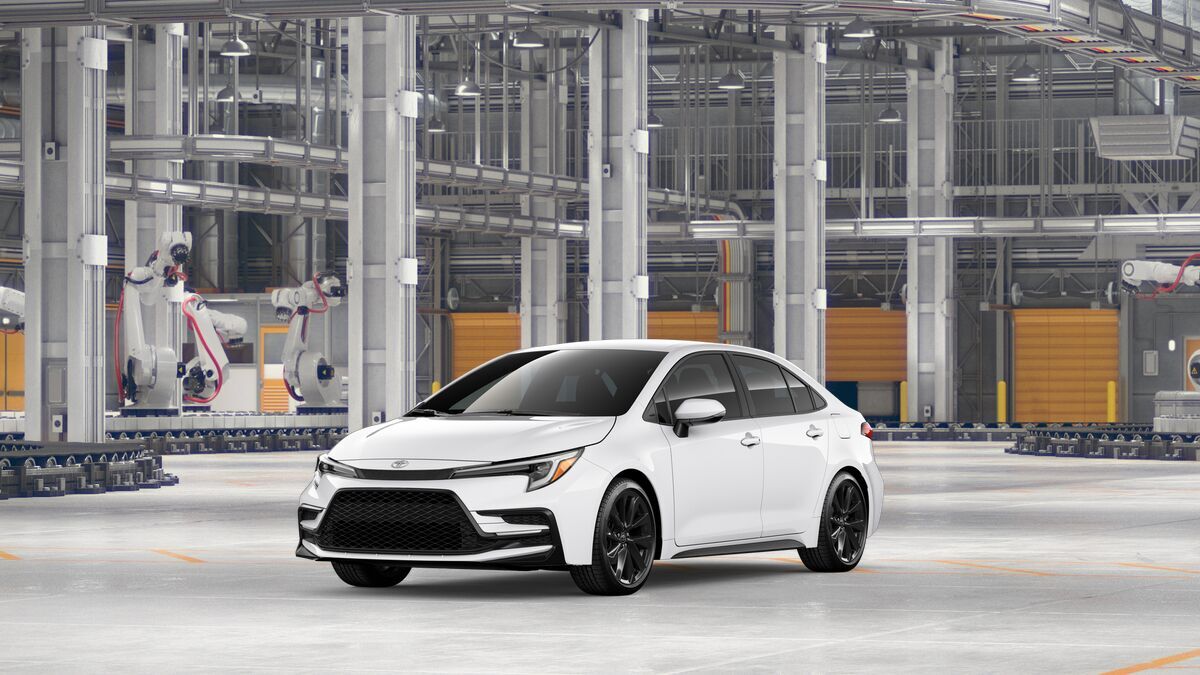 2026 Toyota Corolla SE in Ice Cap — front three-quarter view