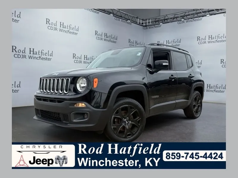 2018 Jeep Renegade Limited 4x4 in Black — front three-quarter view
