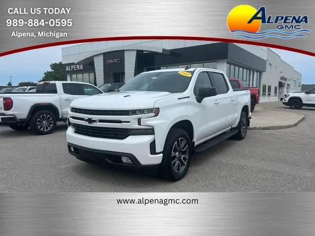2021 Chevrolet Silverado 1500 RST in Summit White — front three-quarter view
