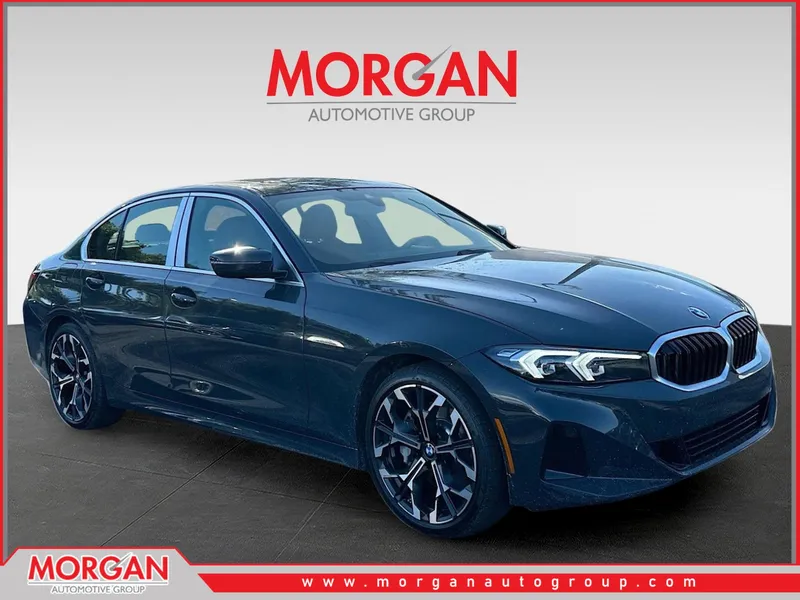 2026 BMW 3 Series 330i in Gray — front three-quarter view