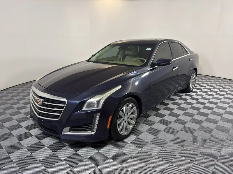 2015 Cadillac CTS Luxury RWD in Dark Adriatic Blue Metallic — front three-quarter view