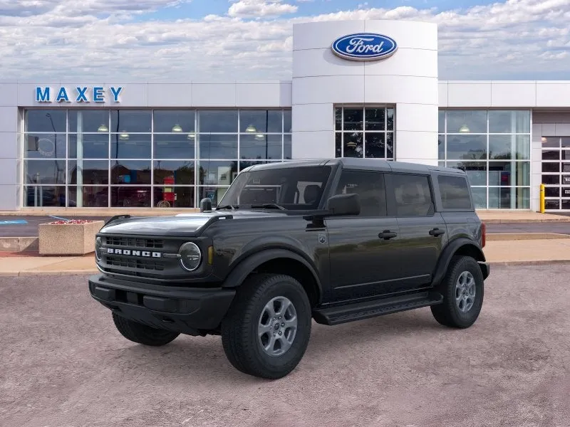 2026 Ford Bronco Big Bend® in Shadow Black — front three-quarter view