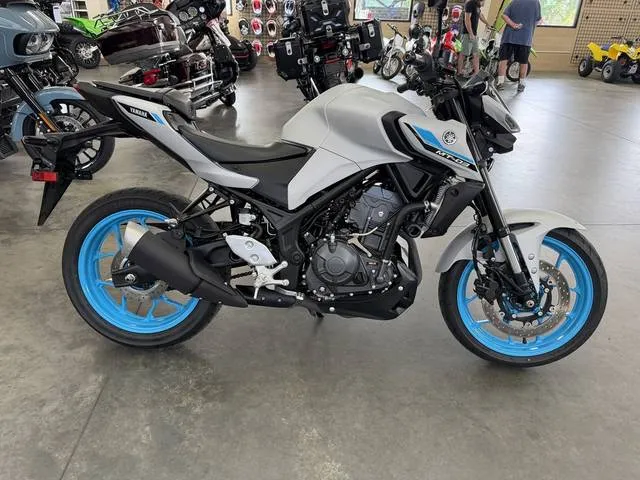 2025 Yamaha MT-03 — front three-quarter view