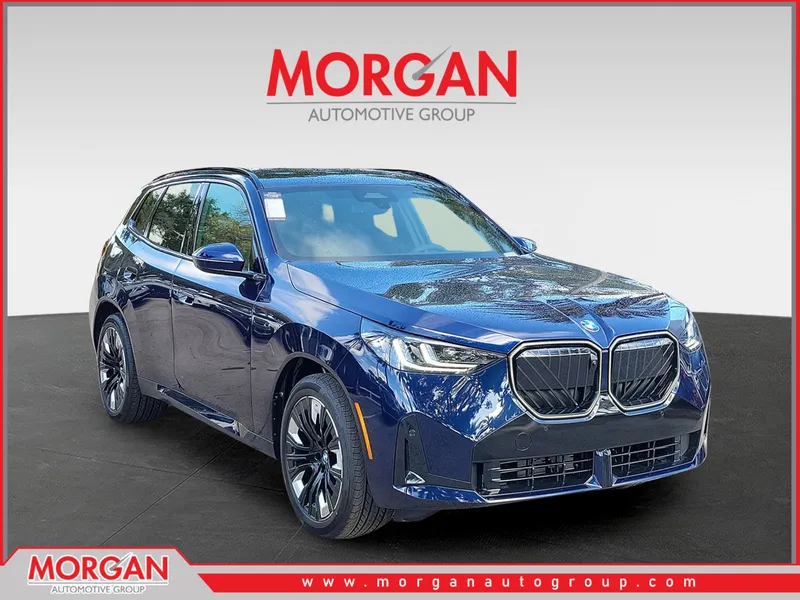 2026 BMW X3 30 xDrive in Tanzanite Blue II Metallic — front three-quarter view