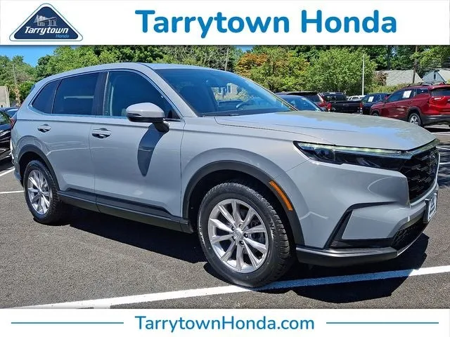2024 Honda CR-V EX in Urban Gray Pearl — front three-quarter view
