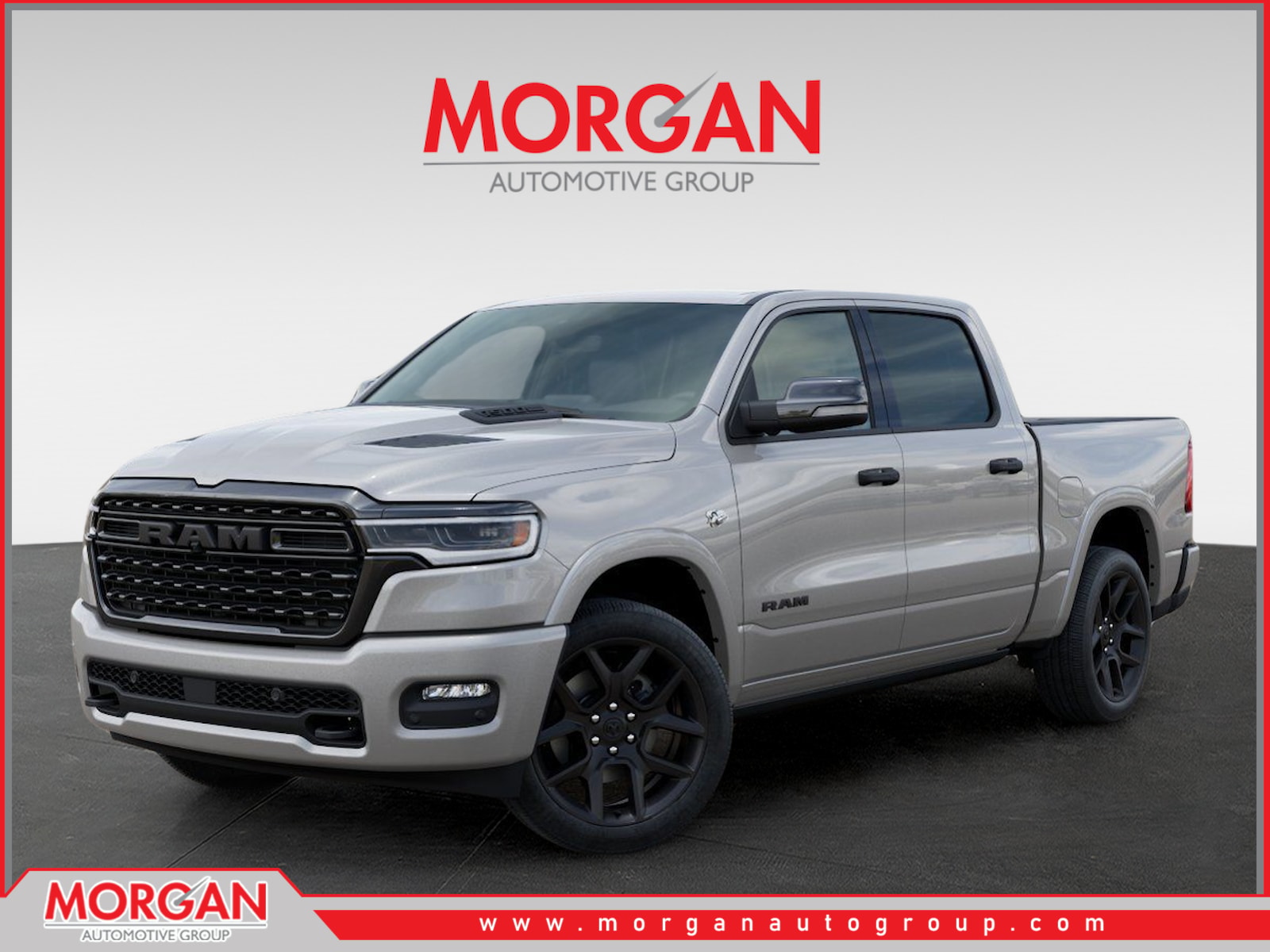 2026 Ram 1500 Limited in Silver — front three-quarter view