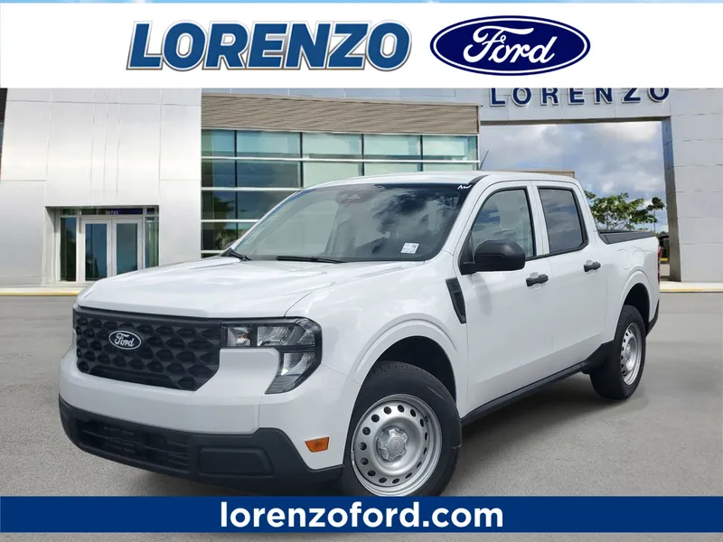 2026 Ford Maverick XL in Oxford White — front three-quarter view