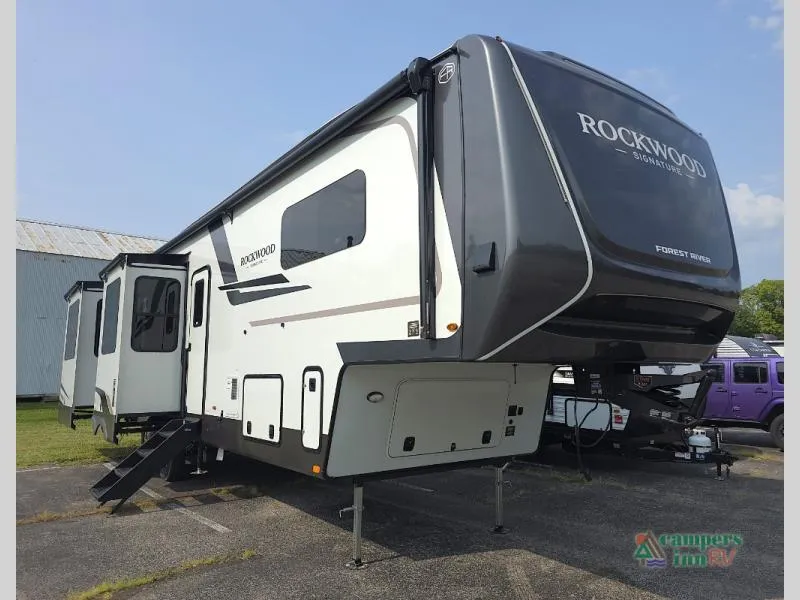 2027 Forest River RV Rockwood Signature — front three-quarter view