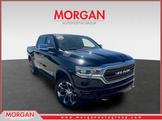 2022 Ram 1500 Limited in Black — front three-quarter view