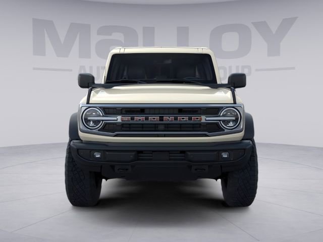 2026 Ford Bronco Outer Banks in Wimbledon White — front three-quarter view