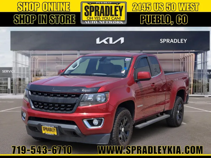 2016 Chevrolet Colorado 4WD LT in Red Rock Metallic — front three-quarter view