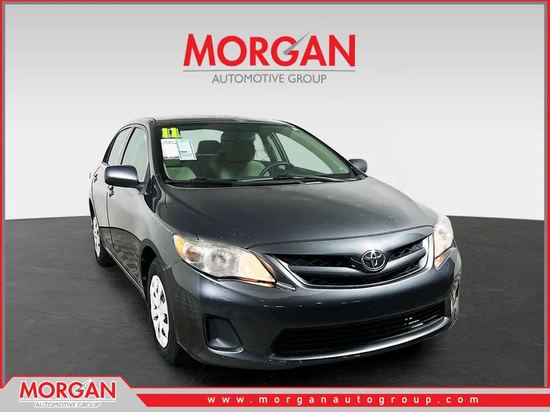 2011 Toyota Corolla LE in Gray — front three-quarter view