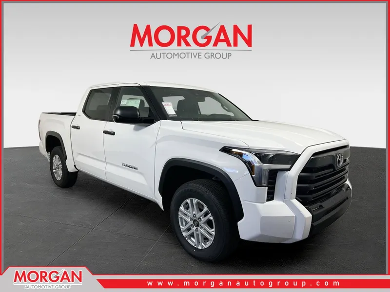 2026 Toyota Tundra 4WD SR5 in Ice Cap — front three-quarter view