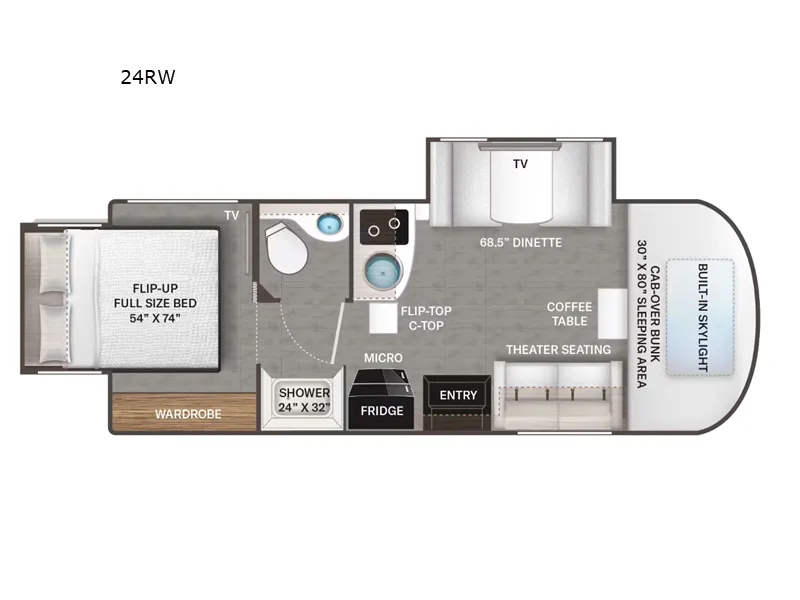 2027 Delano Sprinter 24RW in DELRAY — front three-quarter view