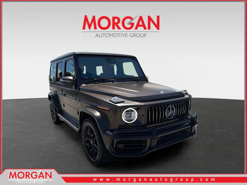 2021 Mercedes-Benz G-Class AMG G 63 in G manufaktur Dakota Brown magno — front three-quarter view