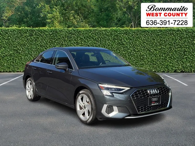 2023 Audi A3 Premium Plus 40 TFSI quattro in Manhattan Gray Metallic — front three-quarter view