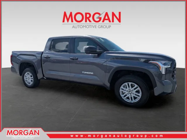 2025 Toyota Tundra SR5 in Gray — front three-quarter view