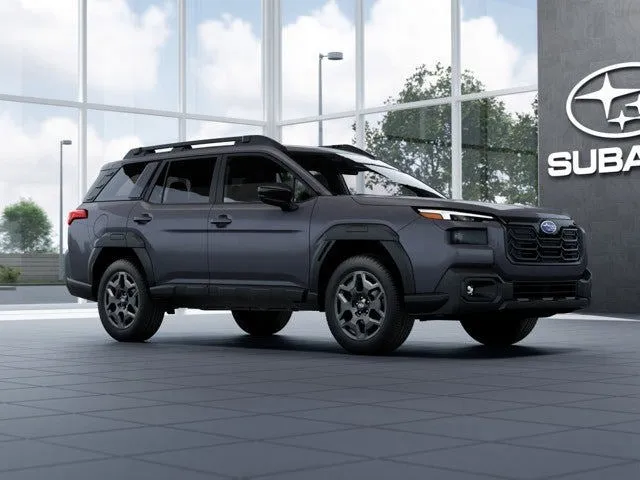 2026 Subaru OUTBACK Premium in Magnetite Gray Metallic — front three-quarter view