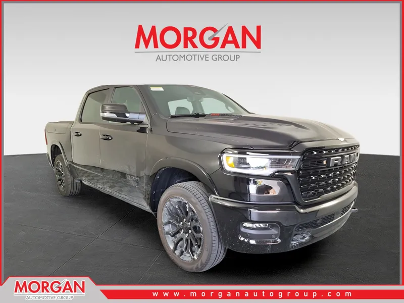 2026 Ram 1500 Limited in Black — front three-quarter view