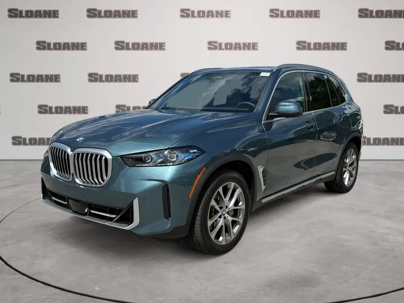2026 BMW X5 xDrive40i in Blue Ridge Mountain Metallic — front three-quarter view